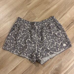 Vuori Dash Running Shorts In Opal Gray Spotted Animal Print Large